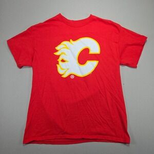 Lindholm 28 Calgary Flames NHL T-Shirt Hockey Jersey Red Mens Large L